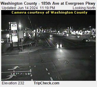 Traffic Cam Washington County - 185th Ave at Evergreen Pkwy